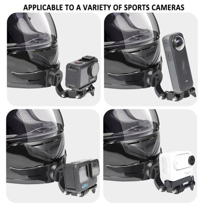 360-degree Rotatable Helmet Chin Mount for GoPro HERO/Insta360/DJI Osmo Action POV Camera Mount - Helmet Mount by buy2fix | Online Shopping UK | buy2fix