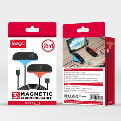 For Nintendo Switch 2 Joy-Con ipega PG-SW2228A 2pcs Charging Cable - Charger & Power by ipega | Online Shopping UK | buy2fix