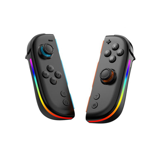 For Nintendo Switch JOY-05 Split Controllers TMR Hall Effect Joysticks, 6-Axis Motion & RGB Lighting(Black)