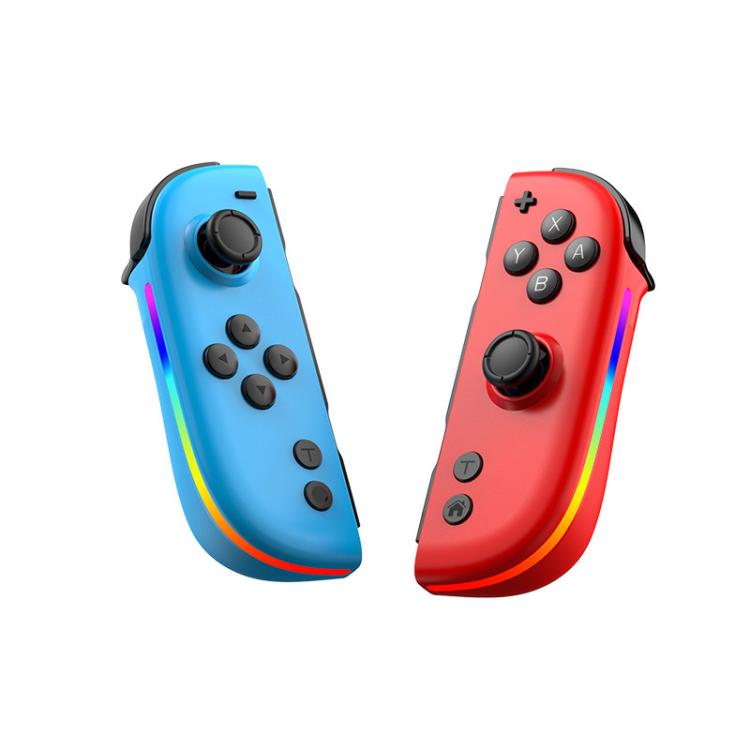 For Nintendo Switch JOY-05 Split Controllers TMR Hall Effect Joysticks, 6-Axis Motion & RGB Lighting(Red Blue) - Gamepads by buy2fix | Online Shopping UK | buy2fix