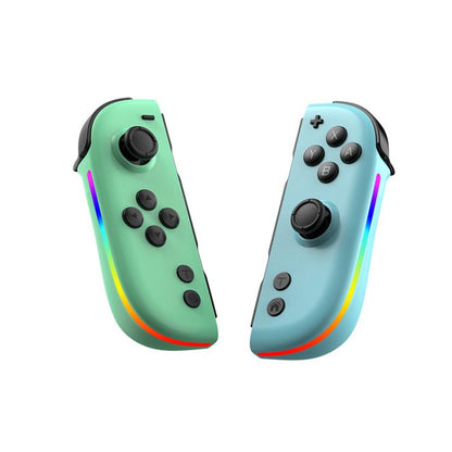 For Nintendo Switch JOY-05 Split Controllers TMR Hall Effect Joysticks, 6-Axis Motion & RGB Lighting(Green Blue) - Gamepads by buy2fix | Online Shopping UK | buy2fix