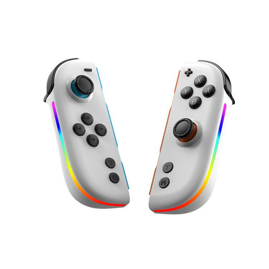 For Nintendo Switch JOY-05 Split Controllers TMR Hall Effect Joysticks, 6-Axis Motion & RGB Lighting(White) - Gamepads by buy2fix | Online Shopping UK | buy2fix