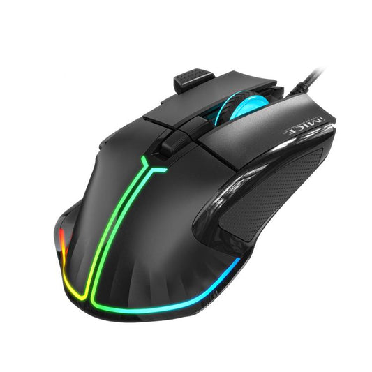 IMICE T50 8 Keys 12800DPI Wired Gaming Mouse With Adjustable DPI And RGB Lighting(Black) - Wired Mice by iMICE | Online Shopping UK | buy2fix