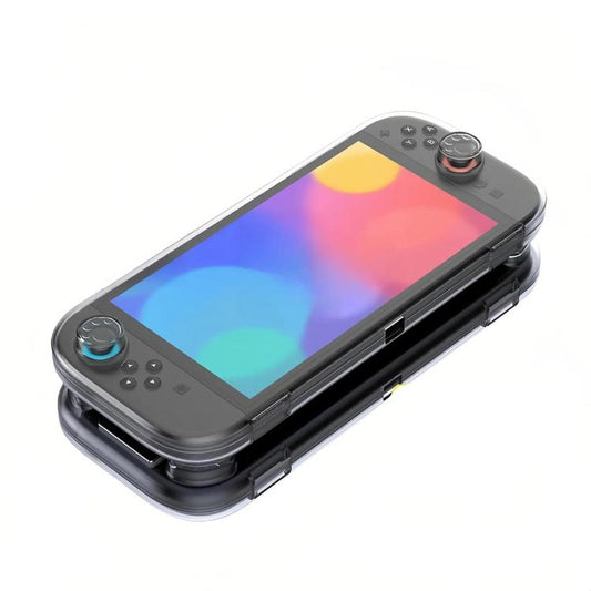 For Nintendo Switch 2 Console Crystal Storage Case Organizer Anti-Scratch Travel Box With 14 Game Card Slots(Clear White) - Cases by buy2fix | Online Shopping UK | buy2fix