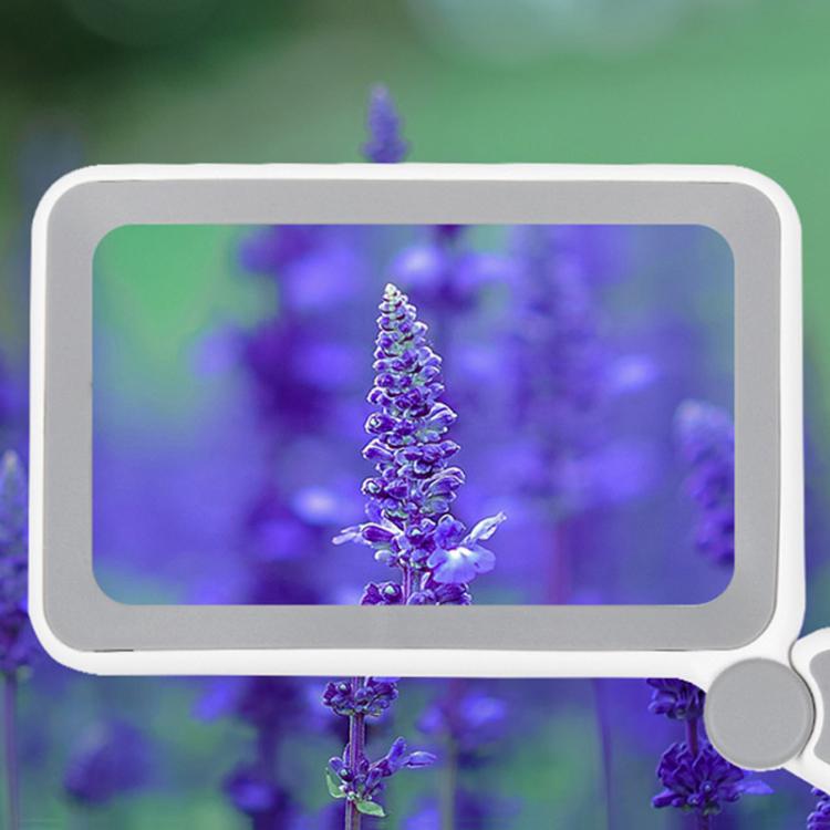 3.5X 12LED Folding Magnifying Glass Handheld Reading Glass With Charge Display(White) - Others by buy2fix | Online Shopping UK | buy2fix