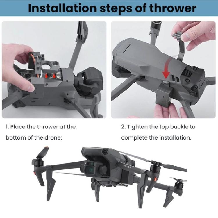For DJI MAVIC 3/3 PRO BRDRC Drone Aerial Thrower(Dark Gray) - Others by BRDRC | Online Shopping UK | buy2fix