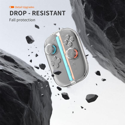 For Nintendo Switch 2 Joy-Con Controllers Crystal Clear Hard Case with 6 Game Card Storage Slots - Cases by buy2fix | Online Shopping UK | buy2fix