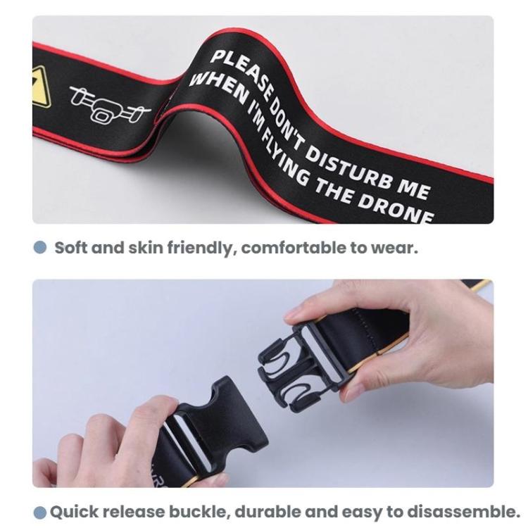 For DJI MINI 4 PRO/Mavic 3/AIR 3/NEO BRDRC Remote Control Widened Lanyard(Red Edge) - Others by BRDRC | Online Shopping UK | buy2fix