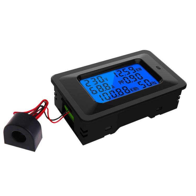 Multifunctional Electric Meter AC Digital Voltage Frequency Monitor, Specification: AC 100A 22000W With Transformer - Current & Voltage Tester by buy2fix | Online Shopping UK | buy2fix