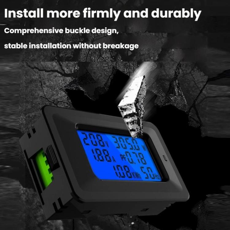 Multifunctional Electric Meter AC Digital Voltage Frequency Monitor, Specification: AC 20A 4400W - Current & Voltage Tester by buy2fix | Online Shopping UK | buy2fix