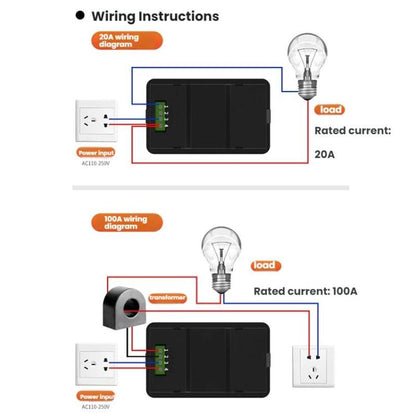 Multifunctional Electric Meter AC Digital Voltage Frequency Monitor, Specification: AC 20A 4400W - Current & Voltage Tester by buy2fix | Online Shopping UK | buy2fix