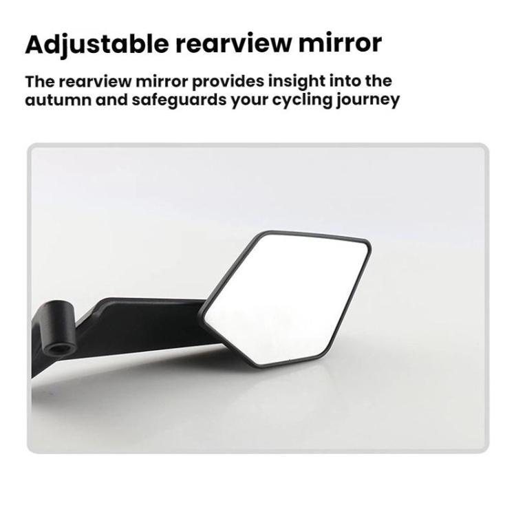 Motorcycle Universal Aluminum Alloy Wind Wing Rearview Mirror, Color: White Mirror - Side Mirrors by buy2fix | Online Shopping UK | buy2fix