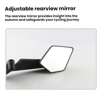 Motorcycle Universal Aluminum Alloy Wind Wing Rearview Mirror, Color: White Mirror - Side Mirrors by buy2fix | Online Shopping UK | buy2fix