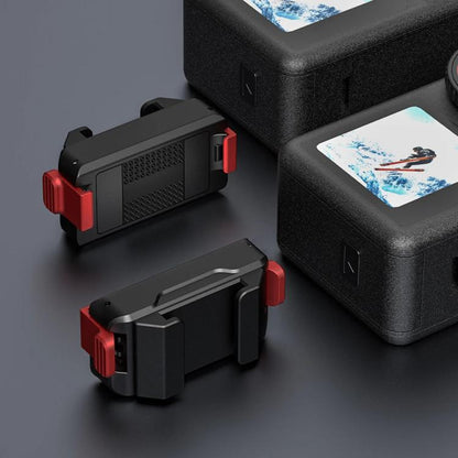 For DJI Osmo Action 5 Pro/Action 4/Action 3 Magnetic Quick Release Adapter with Cold Shoe Mount Base(Black) - Mount & Holder by buy2fix | Online Shopping UK | buy2fix