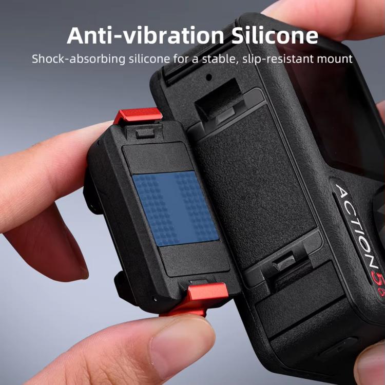 For DJI Osmo Action 5 Pro/Action 4/Action 3 Magnetic Quick Release Adapter with Cold Shoe Mount Base(Black) - Mount & Holder by buy2fix | Online Shopping UK | buy2fix