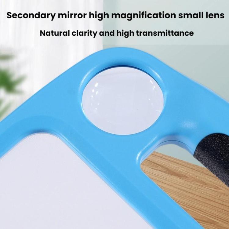5/10X 48LEDs Magnifier 3 Colors Cold Warm Brightness Adjustment Handheld Loupe, Spec: Battery Orange - Hand Held Style by buy2fix | Online Shopping UK | buy2fix
