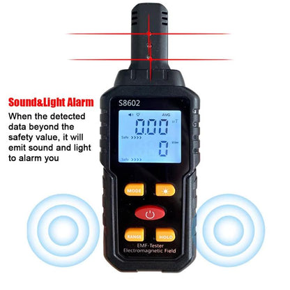 Digital Electromagnetic High Frequency Radiation Environment Tester(S8602) - Radiation Detector by buy2fix | Online Shopping UK | buy2fix