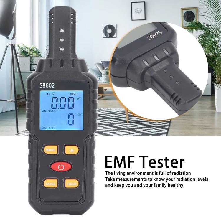 Digital Electromagnetic High Frequency Radiation Environment Tester(S8602) - Radiation Detector by buy2fix | Online Shopping UK | buy2fix