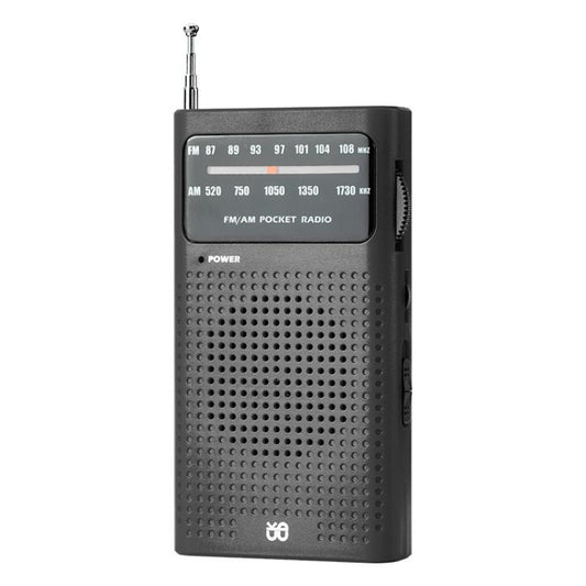 FM/AM Full-Band Channel Pocket Portable Pointer Radio Player(Black) - Radio Player by buy2fix | Online Shopping UK | buy2fix