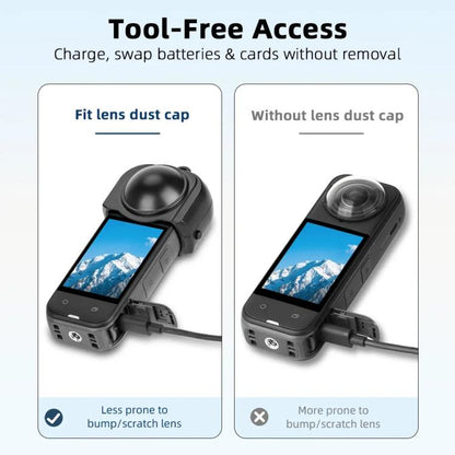 For Insta360 X5 Camera Flymile Lens Protective Cover Dustproof & Scratch-Resistant Anti-Fall Protector Cap(Blue) - Len Accessories by Flymile | Online Shopping UK | buy2fix