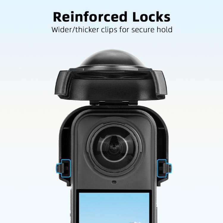 For Insta360 X5 Camera Flymile Lens Protective Cover Dustproof & Scratch-Resistant Anti-Fall Protector Cap(Black) - Len Accessories by Flymile | Online Shopping UK | buy2fix