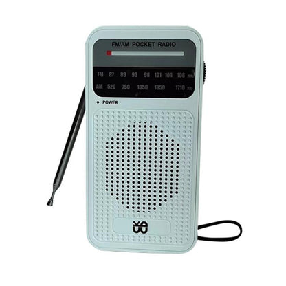 Portable Pointer AM/FM Full Channel Radio(White) - Radio Player by buy2fix | Online Shopping UK | buy2fix