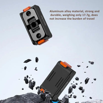 For DJI Osmo Action 5 Pro /4/3 Flymile Magnetic Quick Release Base With 1/4-inch Screw & 2-claw Interface(Black) - Mount & Holder by Flymile | Online Shopping UK | buy2fix