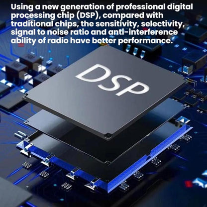 Portable FM/AM Clock-Controlled Stereo Pocket Radio Player, Size: For EU(Black) - Radio Player by buy2fix | Online Shopping UK | buy2fix