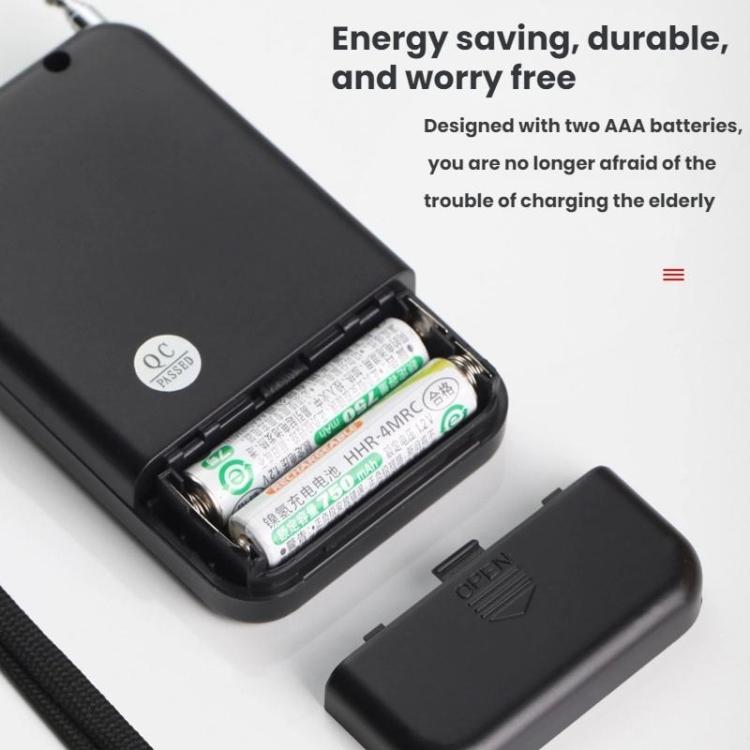 Portable FM/AM Clock-Controlled Stereo Pocket Radio Player, Size: For EU(Black) - Radio Player by buy2fix | Online Shopping UK | buy2fix