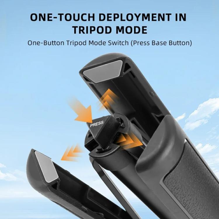 Flymile 1.4m Extendable Selfie Stick Tripod For Action Cameras One-Button Quick Setup Monopod With Wide-Angle View - Extendable Pole by Flymile | Online Shopping UK | buy2fix