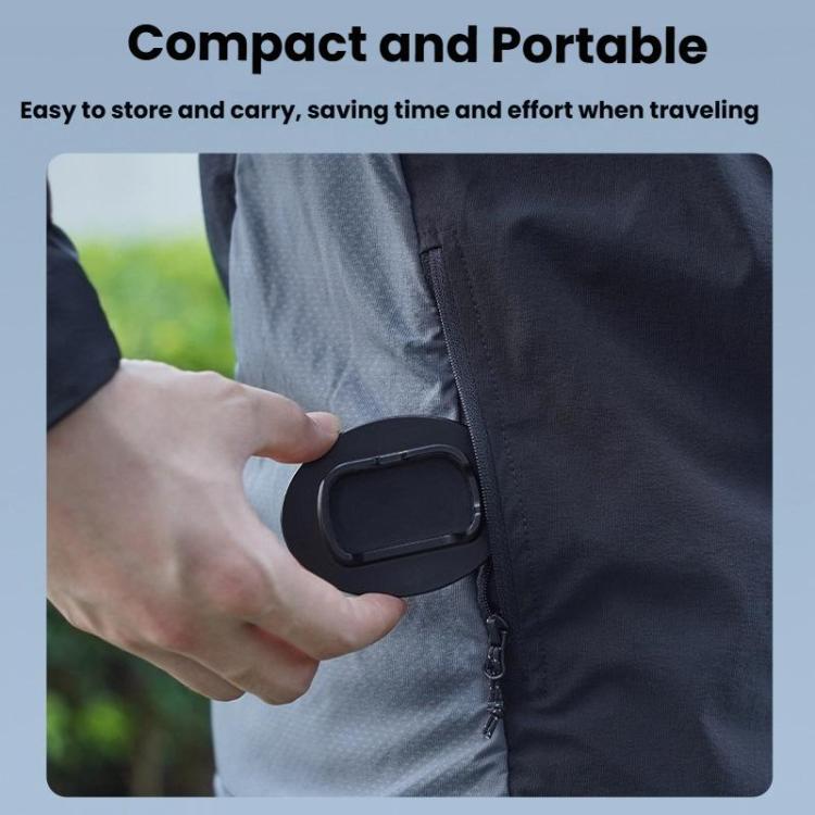 For Insta360 X5  Flymile Anti-Slip Base Plastic Desktop Stand Stable Camera Holder(Black) - Mount & Holder by Flymile | Online Shopping UK | buy2fix