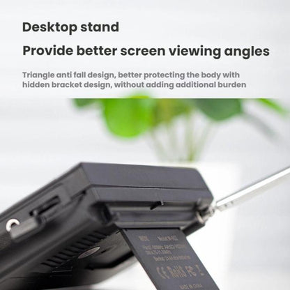 FM/AM/SW Full-Band Portable Clock LCD Clock Control Radio Player, Specifications: For EU(Black) - Radio Player by buy2fix | Online Shopping UK | buy2fix