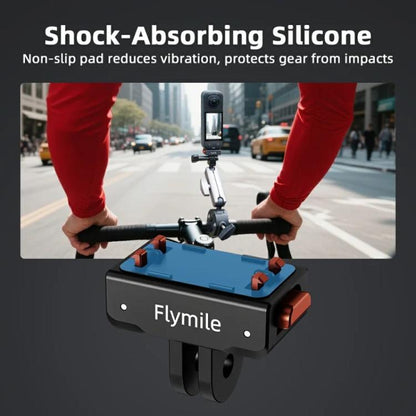 Flymile Plastic Magnetic Quick-Release Base For Insta360 Ace Pro 2/X5/X4/X3/X2/Ace Pro/Ace(Black) - Mount & Holder by Flymile | Online Shopping UK | buy2fix