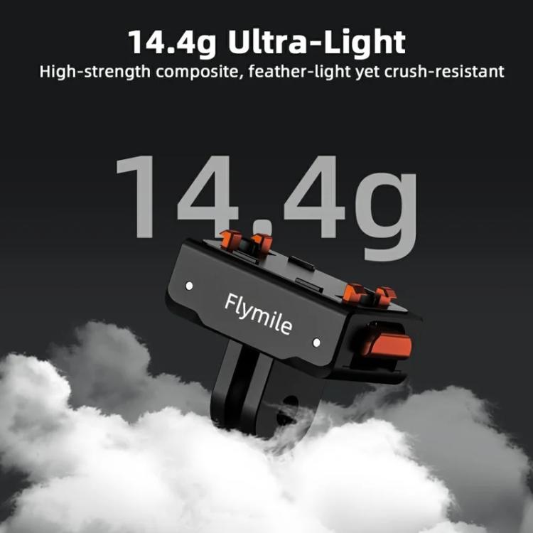 Flymile Plastic Magnetic Quick-Release Base For Insta360 Ace Pro 2/X5/X4/X3/X2/Ace Pro/Ace(Black) - Mount & Holder by Flymile | Online Shopping UK | buy2fix