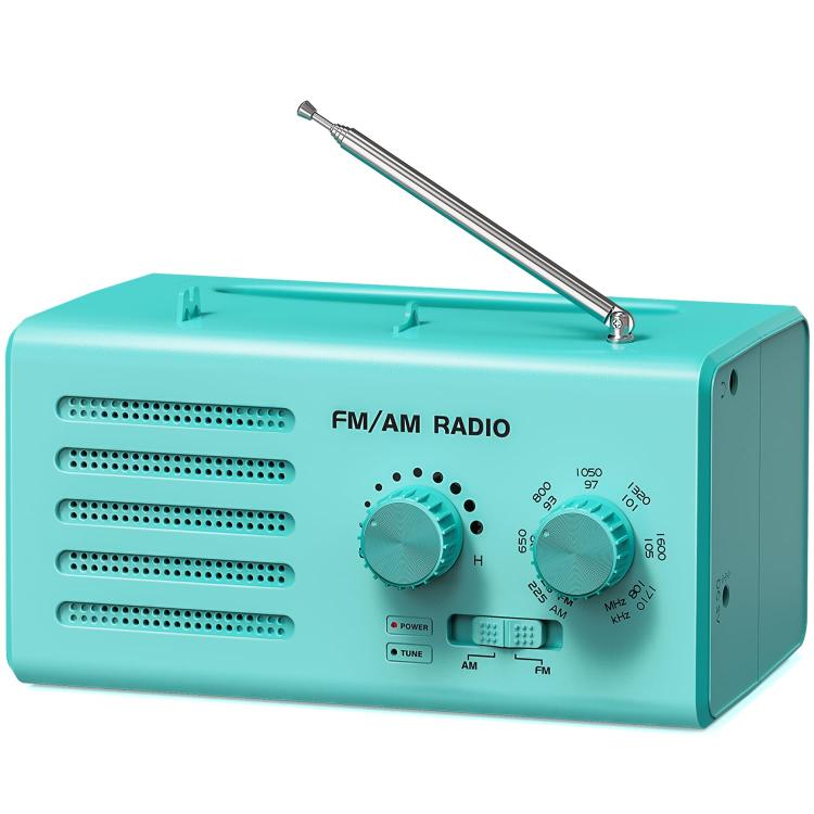 Dual-band FM/AM External Power Socket Radio Player, Specifications: For EU(Green) - Radio Player by buy2fix | Online Shopping UK | buy2fix