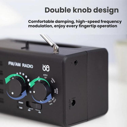 Dual-band FM/AM External Power Socket Radio Player, Specifications: For EU(Green) - Radio Player by buy2fix | Online Shopping UK | buy2fix