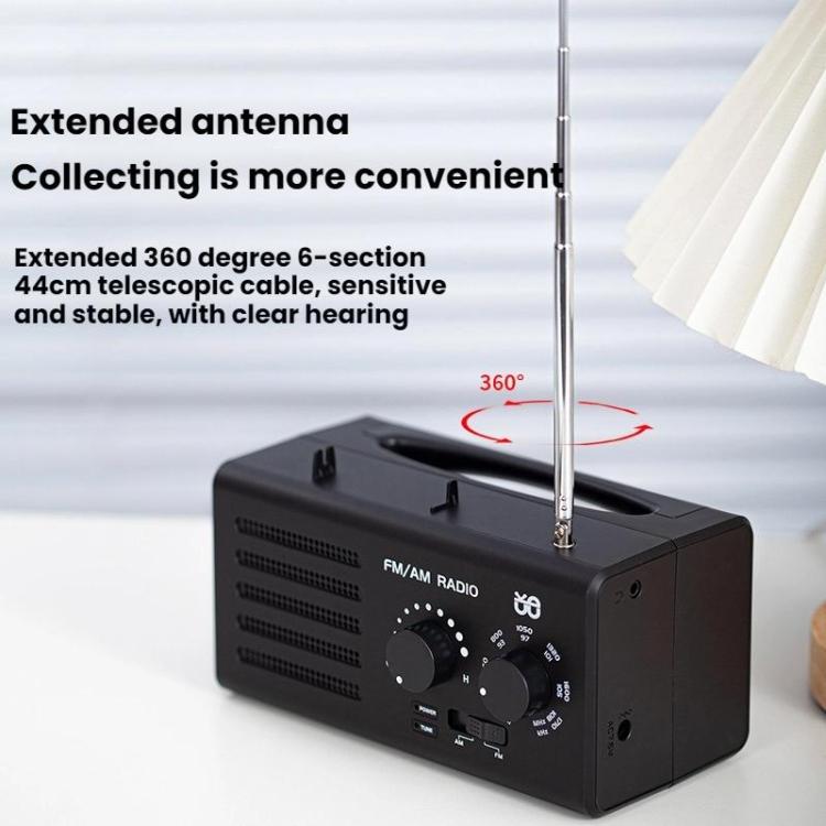 Dual-band FM/AM External Power Socket Radio Player, Specifications: For EU(White) - Radio Player by buy2fix | Online Shopping UK | buy2fix