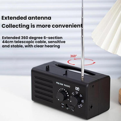 Dual-band FM/AM External Power Socket Radio Player, Specifications: For EU(White) - Radio Player by buy2fix | Online Shopping UK | buy2fix