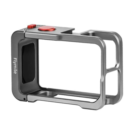 For DJI Osmo Action 5 Pro/4/3 Flymile Metal Protective Cage with Cold Shoe Mount(Metal Color) - Protection Frame by Flymile | Online Shopping UK | buy2fix