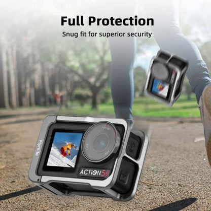 For DJI Osmo Action 5 Pro/4/3 Flymile Metal Protective Cage with Cold Shoe Mount(Metal Color) - Protection Frame by Flymile | Online Shopping UK | buy2fix