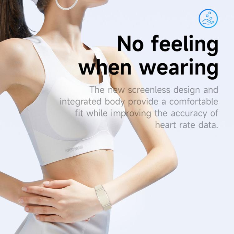 Dual PD Real-Time Heart Rate Blood Oxygen Real-Time Sleep Exercise Health Bracelet(White) - Smart Wristbands by buy2fix | Online Shopping UK | buy2fix