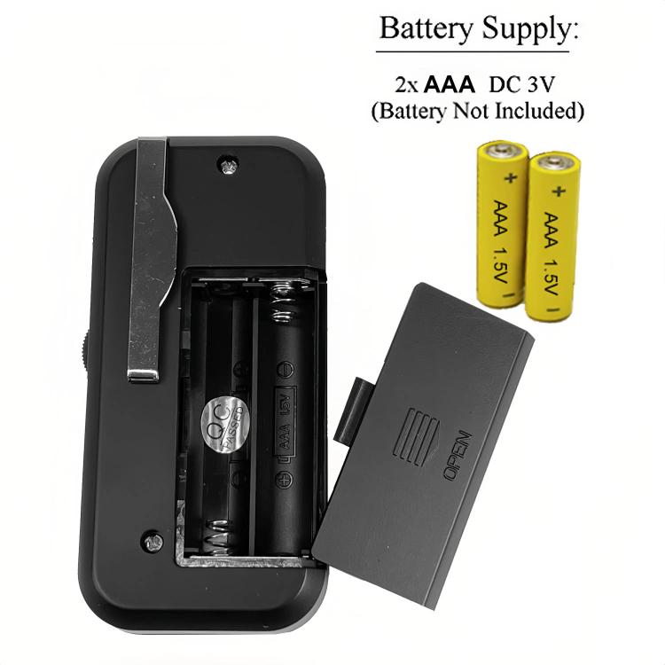 INDIN SH05 Mini Stereo AM/FM Radio With Earphone & Stainless Steel Clip(Black) - Radio Player by INDIN | Online Shopping UK | buy2fix