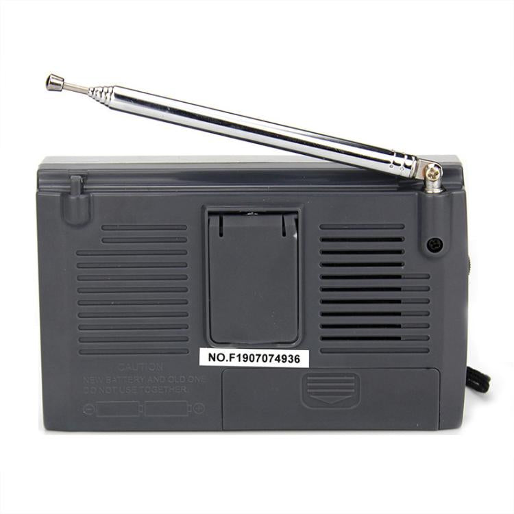 Kchibo 10-Band AM/FM/SW Portable Radio with High-Fidelity Speaker Compact Mini Multi-Band Receiver(Silver) - Radio Player by Kchibo | Online Shopping UK | buy2fix