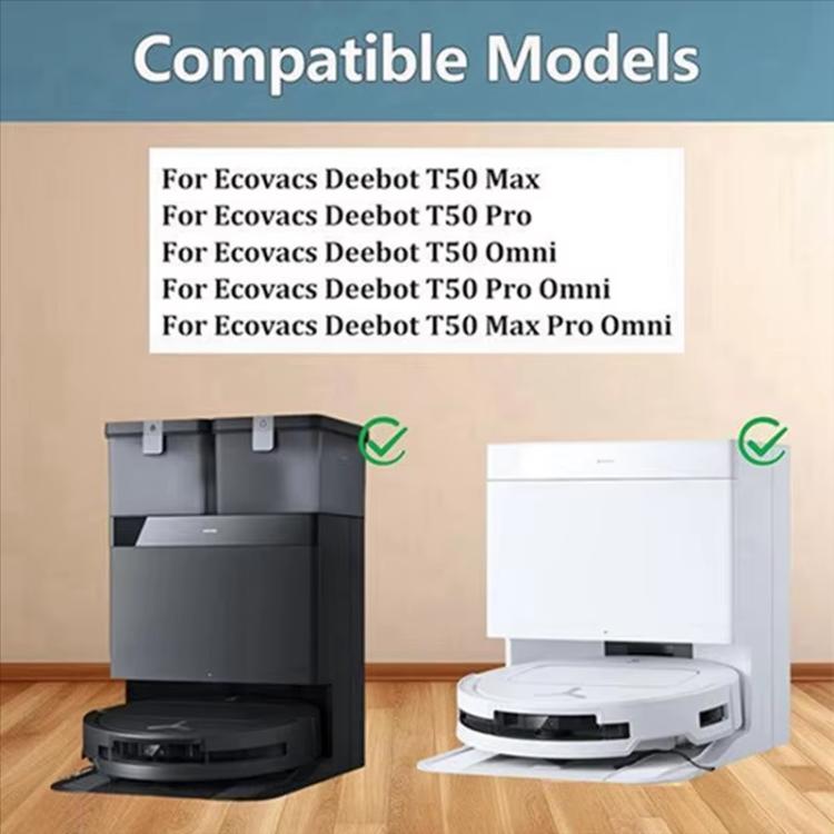 3pcs Carbon Dust Bag For Ecovacs Deebot T50 PRO / T50 PRO OMNI / T50 MAX PRO OMNI / T50 OMNI Replacement Parts - For ECOVACS Accessories by buy2fix | Online Shopping UK | buy2fix