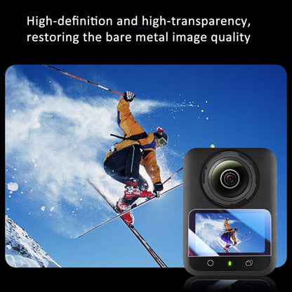 For DJI Osmo 360 Action Camera 2pcs /Pack Tempered Glass Screen Protector HD Anti-Scratch Lens Film(CN-218) - Protective Film & Stickers by buy2fix | Online Shopping UK | buy2fix