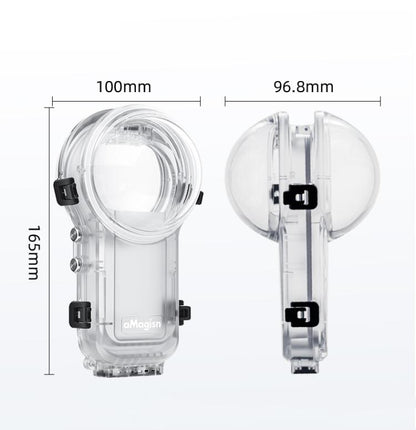 For Insta360 X5 AMagisn 60m/196ft Diving Case Quick-Release Full Invisible Waterproof Underwater Housing - Case & Bags by aMagisn | Online Shopping UK | buy2fix