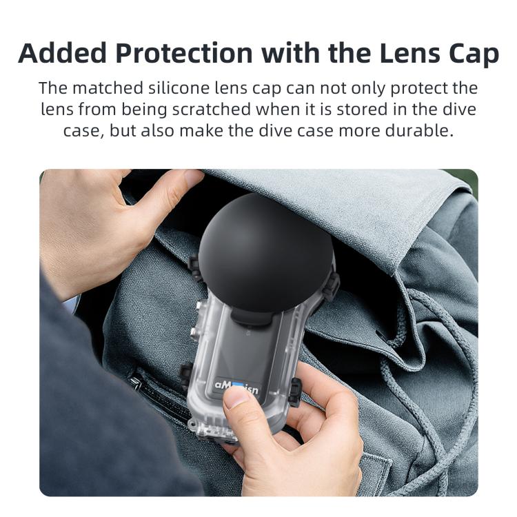 For Insta360 X5 AMagisn 60m/196ft Diving Case Quick-Release Full Invisible Waterproof Underwater Housing - Case & Bags by aMagisn | Online Shopping UK | buy2fix