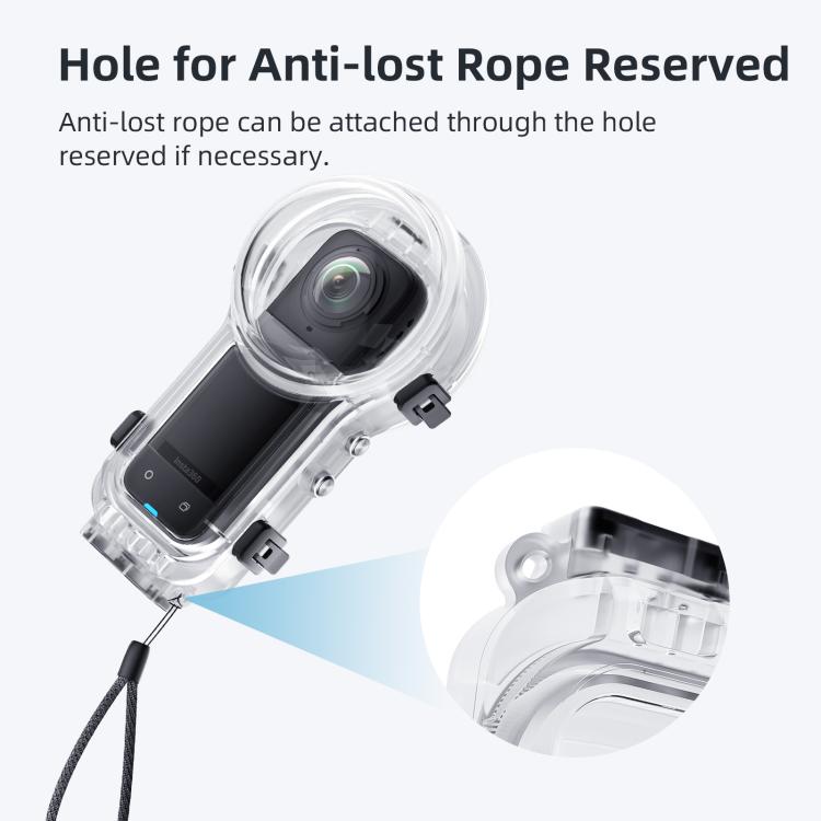 For Insta360 X5 AMagisn 60m/196ft Diving Case Quick-Release Full Invisible Waterproof Underwater Housing - Case & Bags by aMagisn | Online Shopping UK | buy2fix