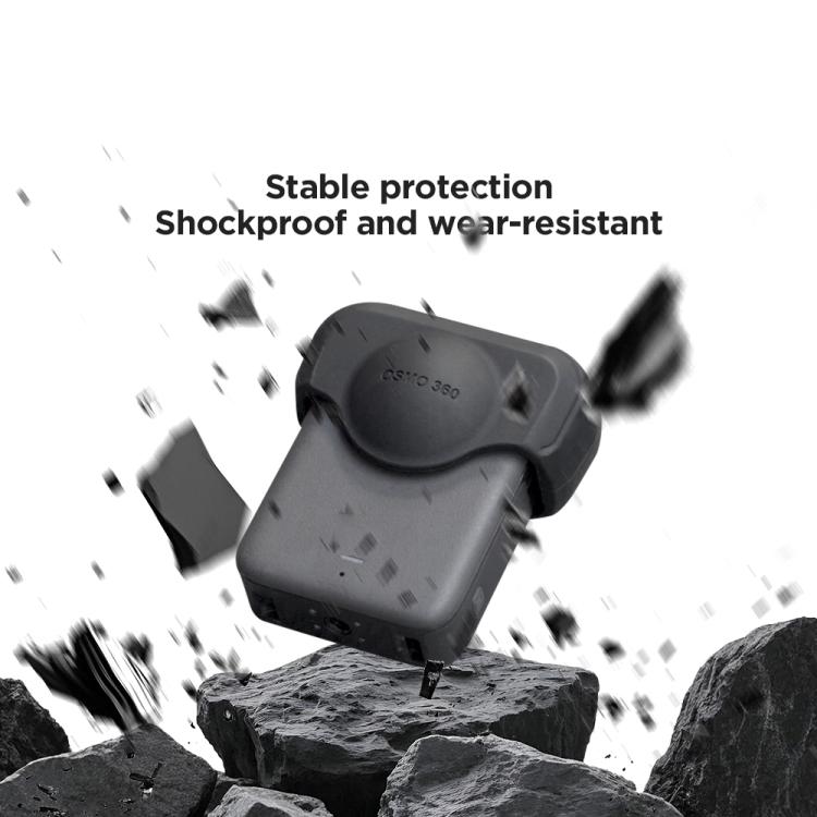 For DJI Osmo 360 Action Camera CYNOVA Silicone Lens Cap Shockproof Anti-Scratch Protective Case(Black) - Other by CYNOVA | Online Shopping UK | buy2fix