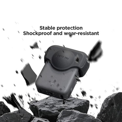 For DJI Osmo 360 Action Camera CYNOVA Silicone Lens Cap Shockproof Anti-Scratch Protective Case(Black) - Other by CYNOVA | Online Shopping UK | buy2fix